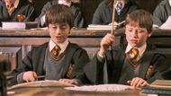 Seamus practicing the levitation charm with Harry Potter | Image via HBO